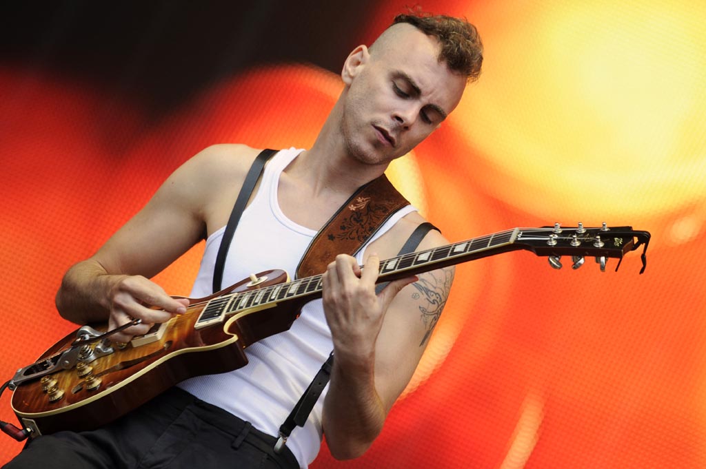Les Vieilles Charrues. Music Festival. Asaf Avidan performs live